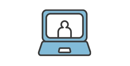 オンライン面接のイラスト