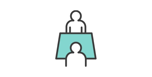 対面面接のイラスト